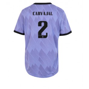 Real Madrid Daniel Carvajal #2 Bortedrakt Kvinner 2022-23 Kortermet